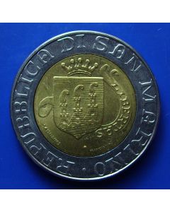 San Marino  500 Lire1989 km# 239 