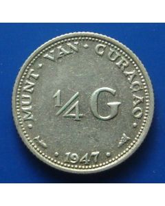 Curacao ¼ Gulden1947km# 44   Schön# 8