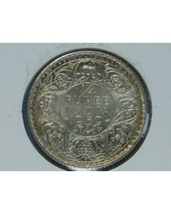 India-British-Colony  ¼ Rupee 1939b km#544 