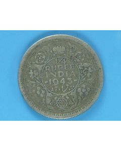India-British-Colony  ¼ Rupee 1943L km#547 