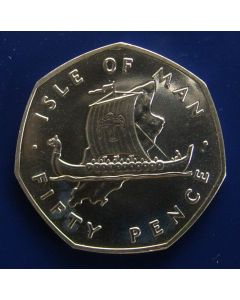  Isle of Man  50 Pence1976 km# 39a