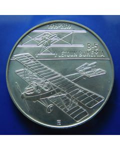 Czech Republic  200 Korun  2019   100th Anniversary of the Construction of the First Czechoslovak Plane Bohemia B-5 – Silver