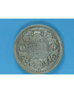 India-British-Colony  ½ Rupee 1942b km#552