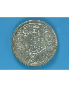 India-British-Colony  ½ Rupee 1945L km#552