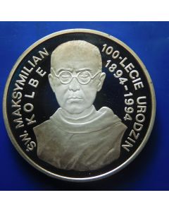 Poland 	 300000 Zlotych	1994	 St. Maksymilian Kolbe