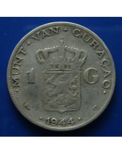 Curacao Gulden1944dkm# 45   Schön# 9
