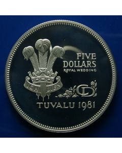 Tuvalu  5 Dollars1981km#12a 