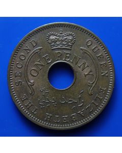 Nigeria 	 Penny	1959	 Star design - unc
