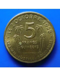 Guinea  5 Francs1959km#1  Schön# 1