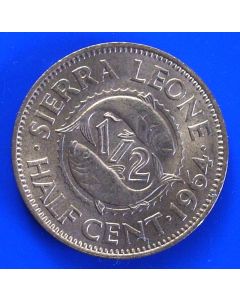 Sierra Leone 	 ½ Cent	1964	 unc
