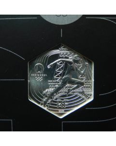 France 	 10 Euro	2021	 running Marianne,  Olympic Games Paris 2024 – Silver / Orig. Folder / Proof