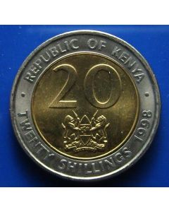 Kenya  20 Shillings 1998	 unc
