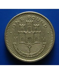 Gibraltar  Pound1988AA km# 18