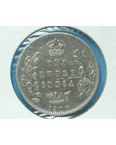 India-British-Colony  Rupee 1906c km#508 