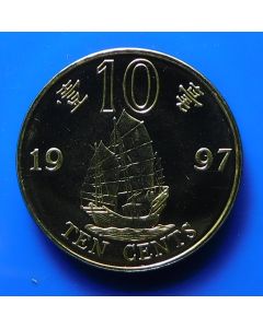 Hong Kong  10 Cents1997km#72 