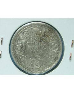 India-British-Colony  Rupee 1913c km# 524 