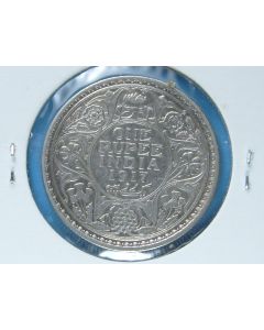 India-British-Colony  Rupee 1917c km#524 