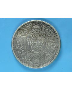 India-British-Colony  Rupee 1919c km#524 