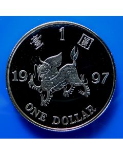 Hong Kong  Dollar1997km#75 Proof 