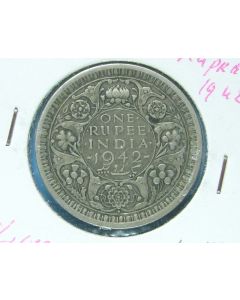 India-British-Colony  Rupee 1942b km#557.1