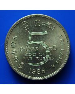 Sri Lanka  5 Rupees km#148.2