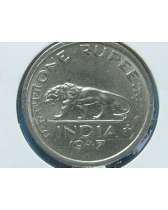 India-British-Colony  Rupee 1947b km#559