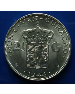 Curacao 	2½ Gulden	1944d	 - Silver