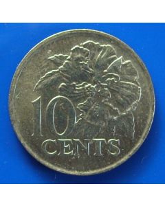 Trinidad & Tobago  10 Cents1975 km# 27 