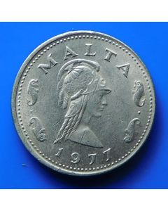 Malta  2 Cents1977km# 9 Schön# 7