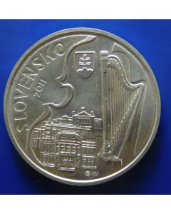 Slovakia	 10 Euro  2011	100th Birthday of Jan Cikker – Silver