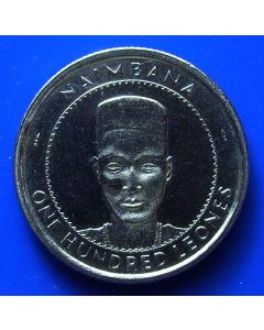 Sierra Leone 	 100 Leons	1996	The Portrait of King Naimbana (1710 - 1793). Ruler of the Koya Kingdom, who signed the treaty for the establishment of the British colony on the Sierra Leone Peninsular.