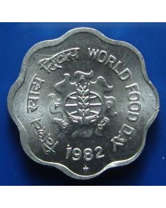 India 10 Paise1982km#38 