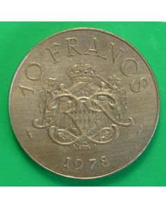 Monaco  10 Francs1978 km# 154    Schön# 37