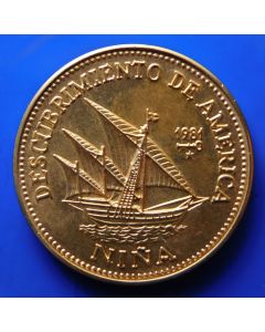 Carib.C.	Gold-Plated  Peso	1981	 Nina