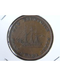 New Brunswick   Halfpenny1843km# 1  -