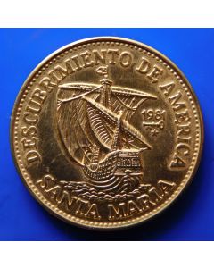 Carib.C.	Gold-Plated  Peso	1981	 Santa Maria