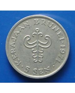 Brunei 	 5 Sen	1974
