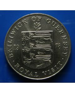 Guernsey 	 25 Pence	1978	 Royal Visit