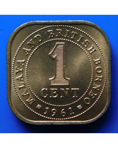 Malaya & British Borneo	 Cent	1961	 unc