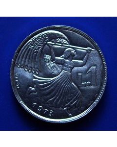 San Marino 	 Lira	1973	 Girl with national flag