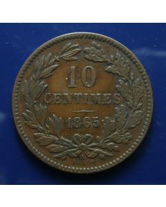 Luxembourg 10 Centimes km# 23.2 