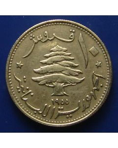 Lebanon 10 Piastres1955km# 23    Schön# 25