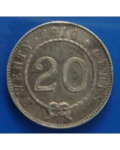 Sarawak  20 cents1910 km# 10