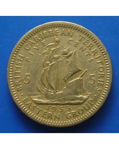 British Caribbean Territories5 Cents1955km# 4    Schön# 4