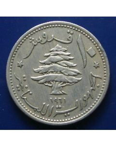 Lebanon 10 Piastres1961km# 24    Schön# 26