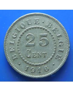 Belgium 	 25 Centimes	1916	 German Occupation Coinage (km# 82)