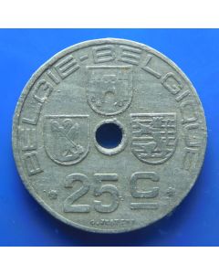 Belgium 	 25 Centimes	1943	Léopold III (BELGIE-BELGIQUE) km# 132