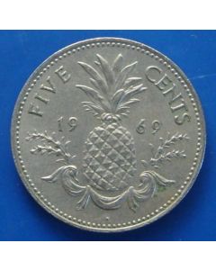 Bahamas 	 5 Cents	1969	 - Pineappel