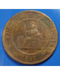 French Indo-China Cent1887km# 1