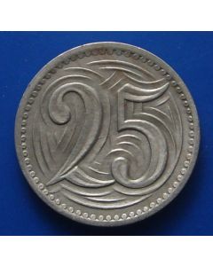 Czechoslovakia 25 Haleru 1933km# 16 